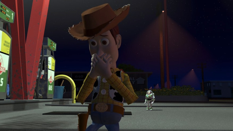 Woody realizing he's lost