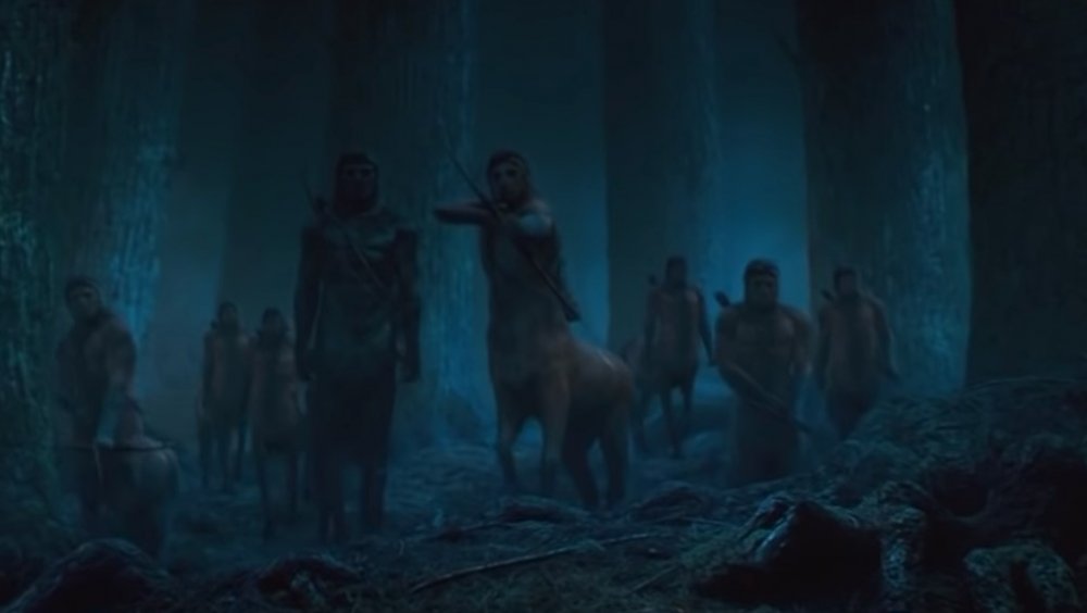 Centaurs in the Forbidden Forest in Harry Potter and the Sorcerer's Stone