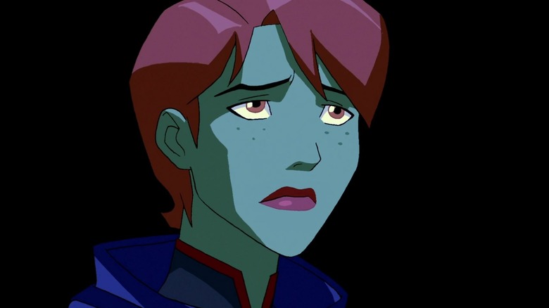 Miss Martian frowning sadly