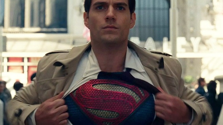 Clark Kent becoming Superman