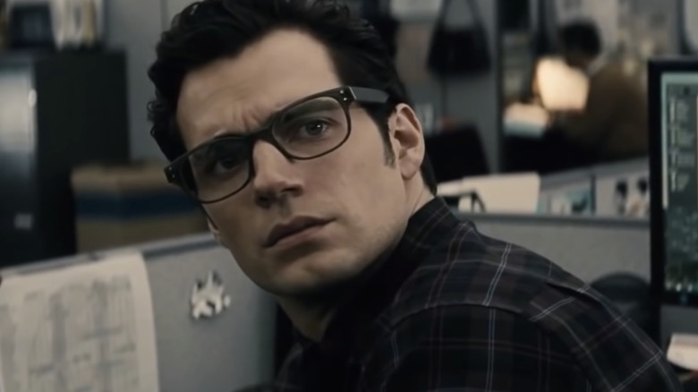 Clark Kent works on a story