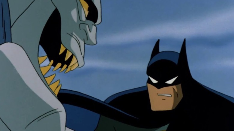 Batman faces killer croc