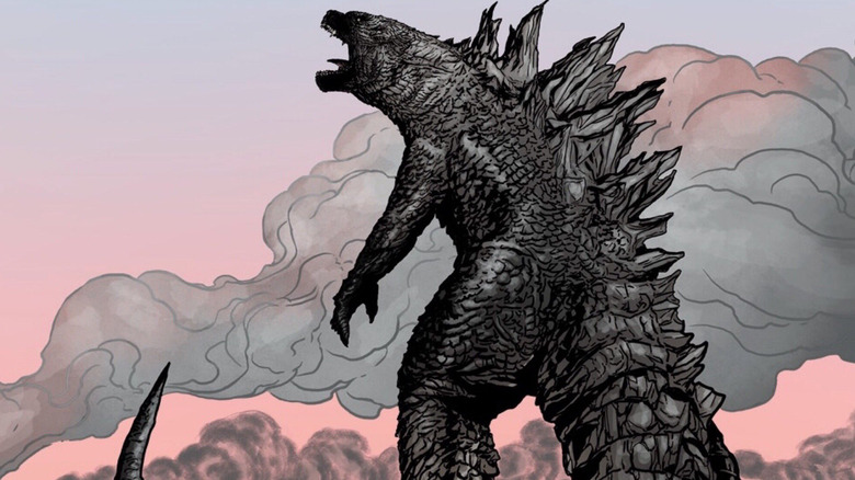 Godzilla roars