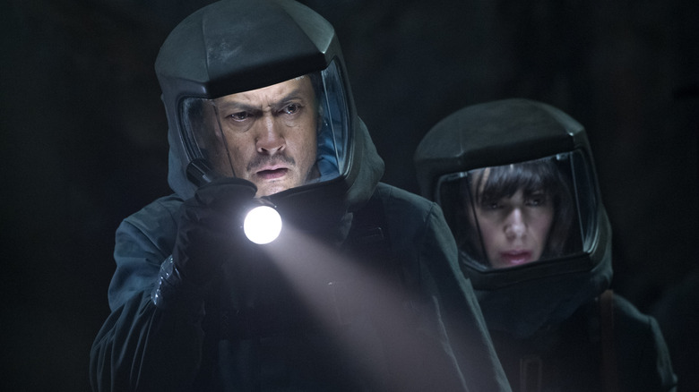 Ken Watanabe and Sally Hawkins explore a cave