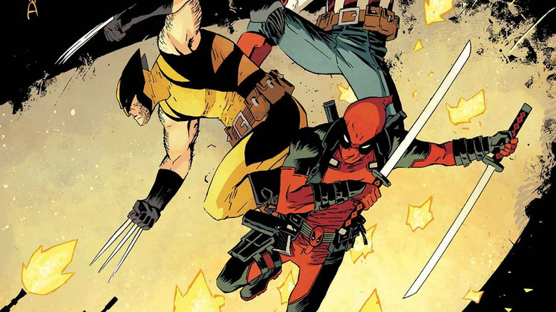 Deadpool and Wolverine fight