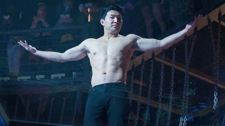 Shang-Chi Simu Liu getting shirtless