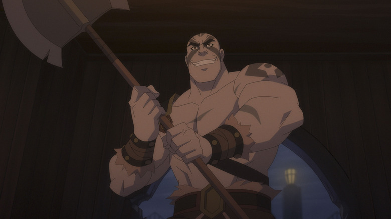 Grog smiling