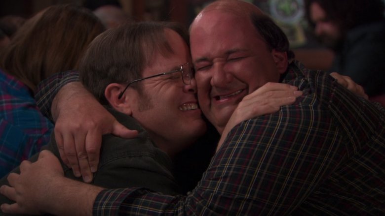 Rainn Wilson and Brian Baumgartner in The Office