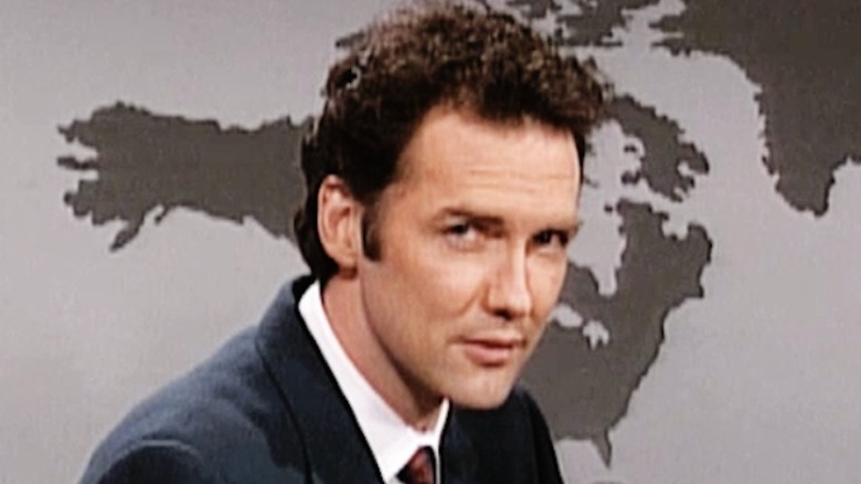 Norm Macdonald in a Weekend Update skit for SNL