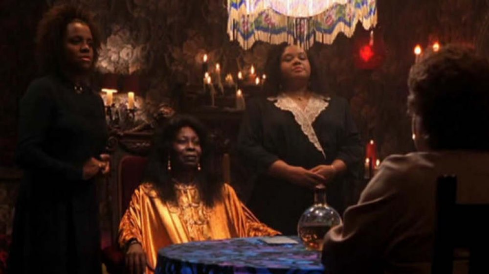 Whoopi Goldberg as Oda Mae with her sisters in Ghost