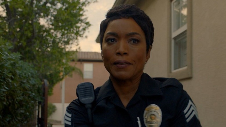 Angela Bassett looks angry in 9-1-1