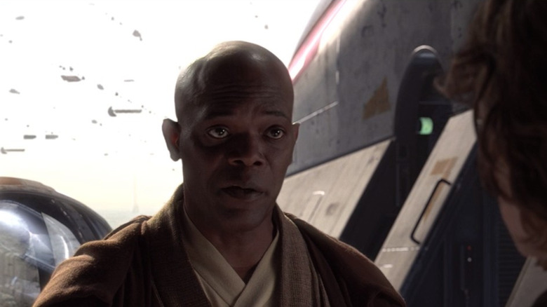 Mace Windu speaks calmly