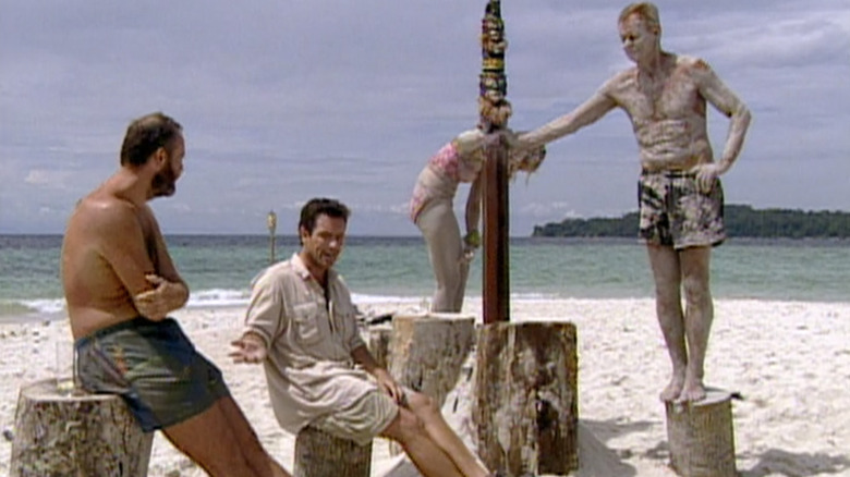 Richard, Kelly, Rudy and Jeff Probst on Survivor Borneo