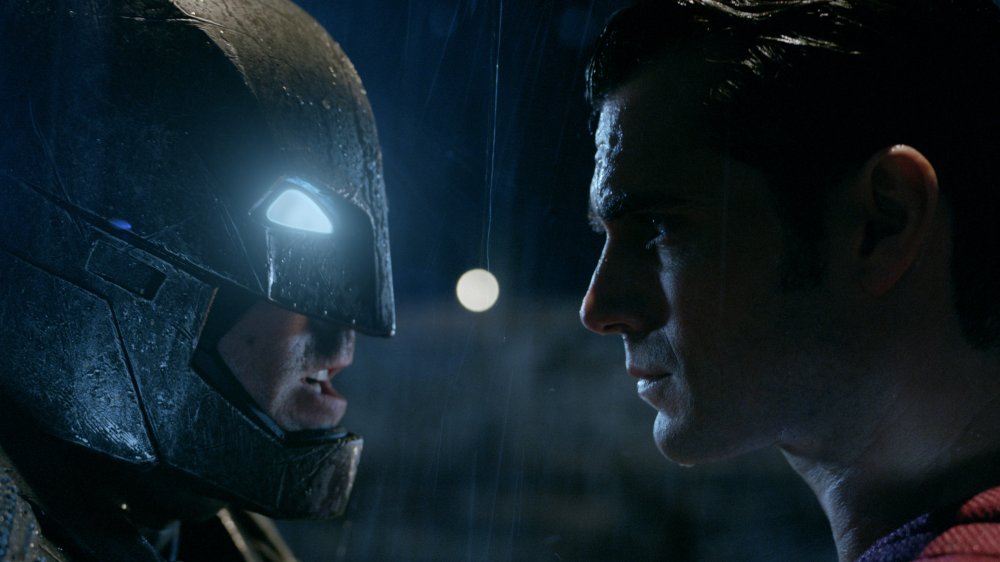 Henry Cavill as Superman and Ben Affleck as Batman in Batman v Superman: Dawn of Justice