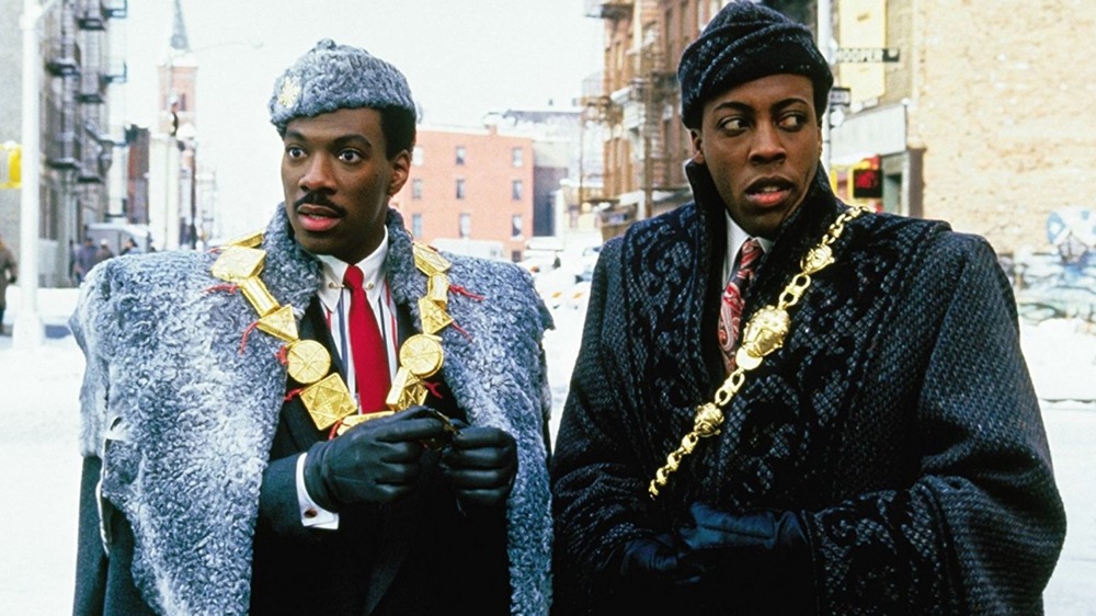 Akeem and Semmi in their winter finery 