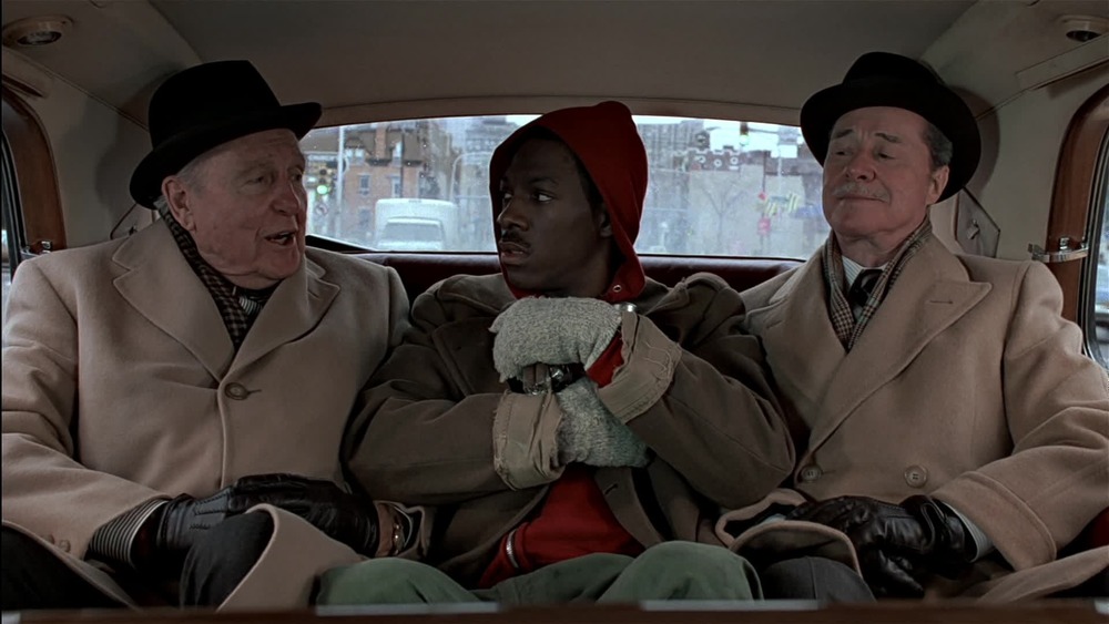 Eddie Murphy with the Duke Brothers in Trading Places