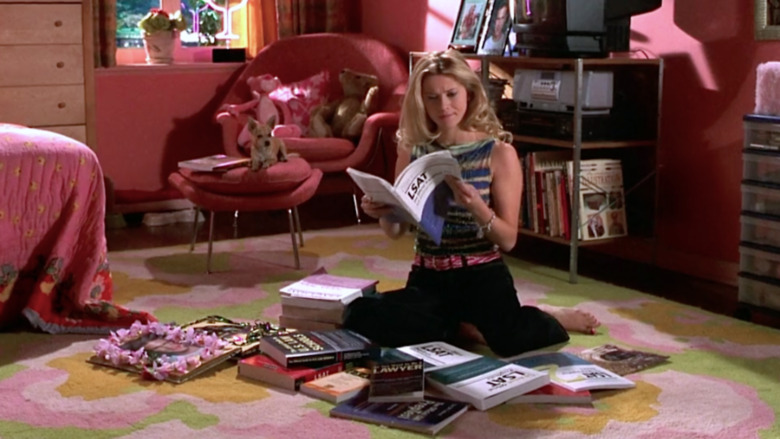 Elle Woods LSAT studying