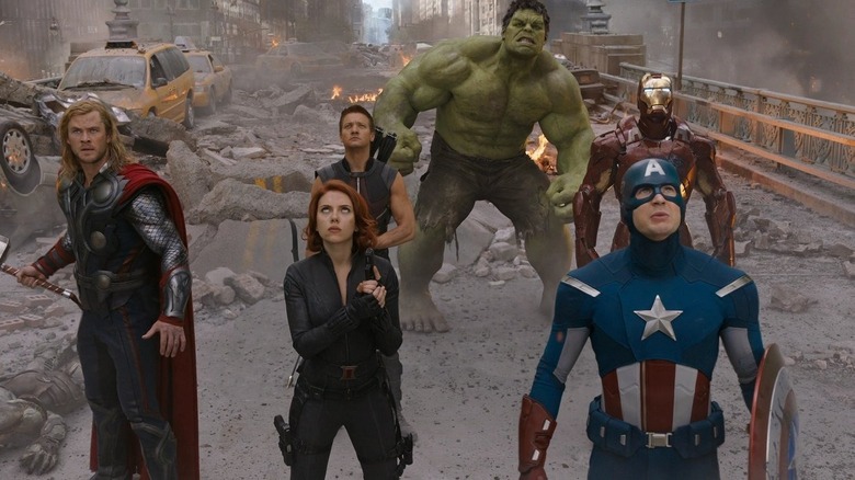 The Avengers ready for battle