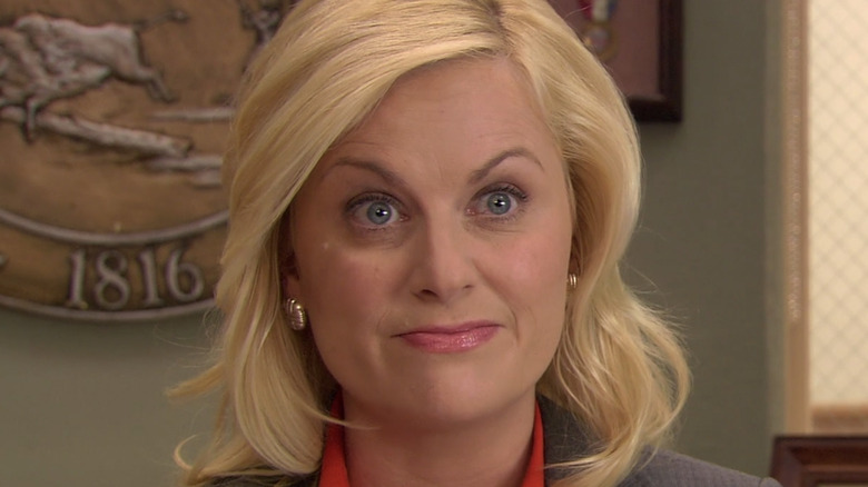 Leslie Knope in her office