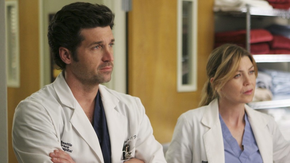 Dempsey and Pompeo in Grey's Anatomy