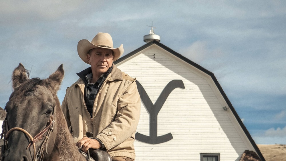 John Dutton at his ranch