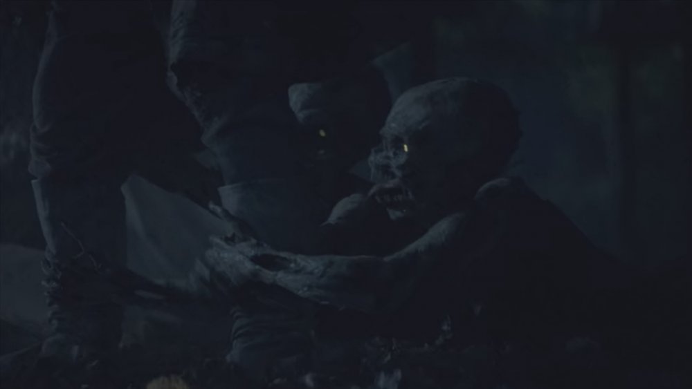 the undead monsters attacking Geralt in the finale