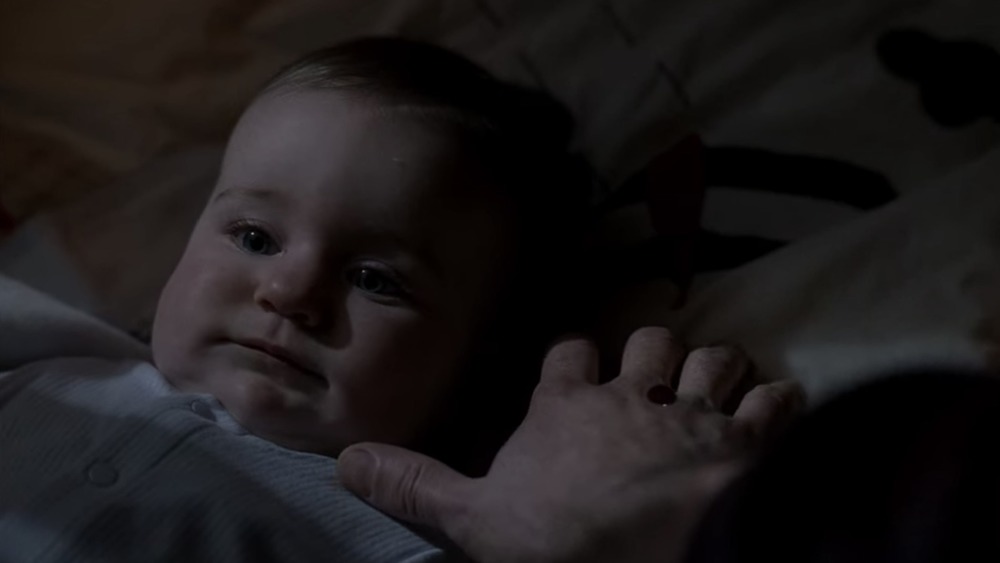 Baby Sam Winchester in crib