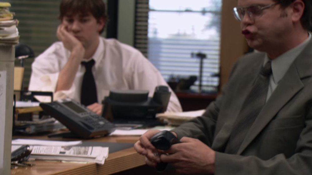 John Krasinski and Rainn Wilson in The Office