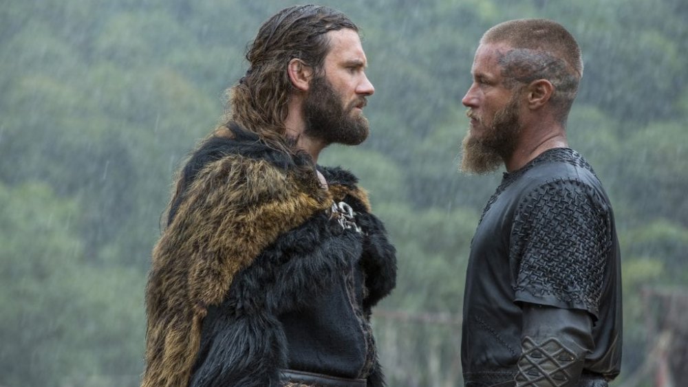 Rollo and Ragnar confront each other on Vikings