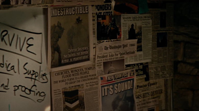 Newspapers from "A Quiet Place"