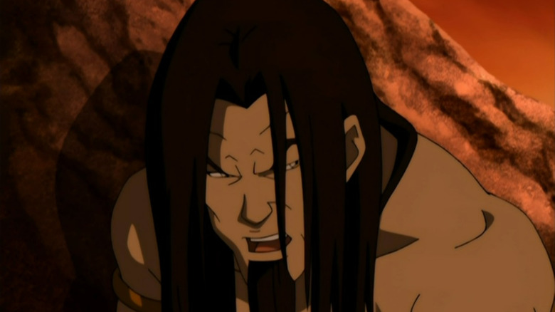 Ozai scowling in defeat