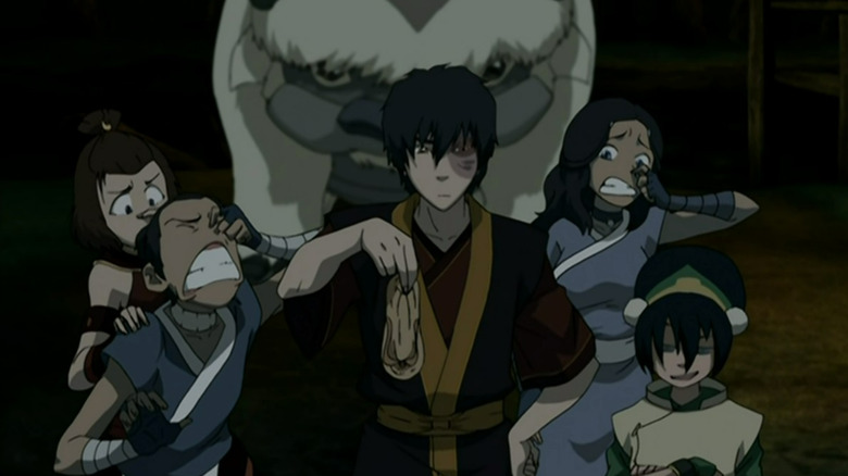 Zuko holding Iroh's sandal