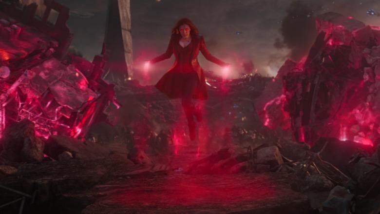 Wanda Maximoff levitating