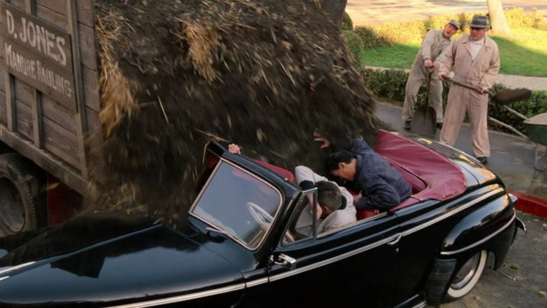 Biff crashes into manure truck