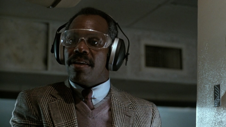 Murtaugh in earmuffs