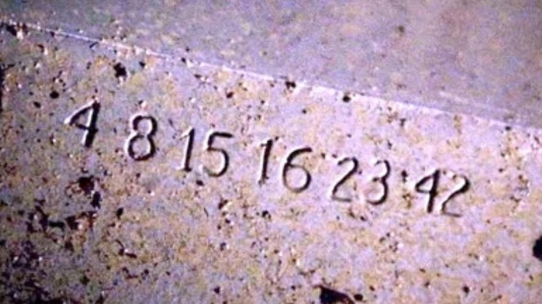 The hatch numbers engraved in steel