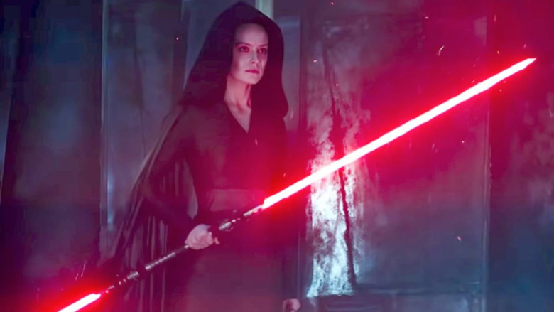 Dark Rey with lightsaber