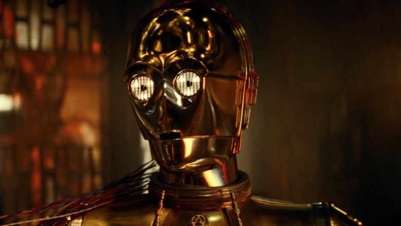 C-3P0's face