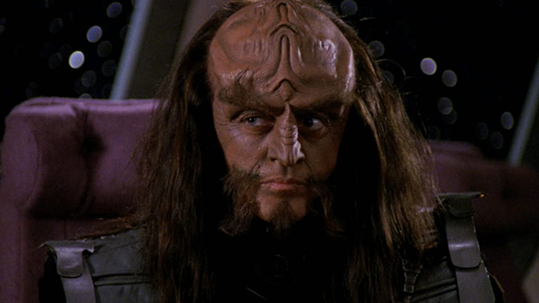 Gowron squints