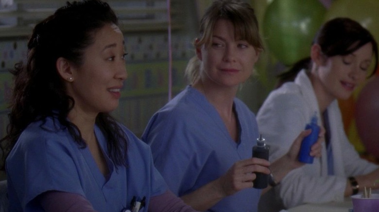 Cristina and Meredith painting