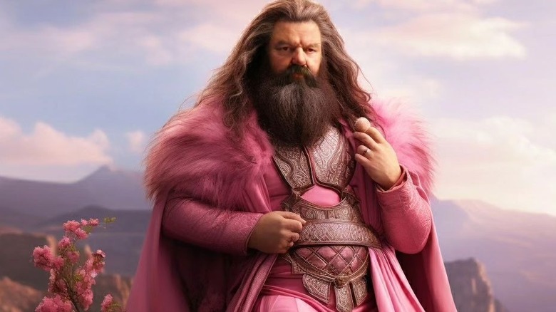 Hagrid in pink