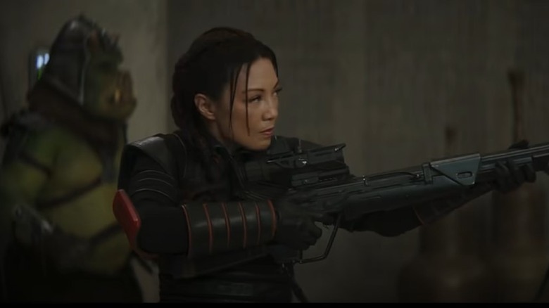 Ming-Na Wen preparing for battle