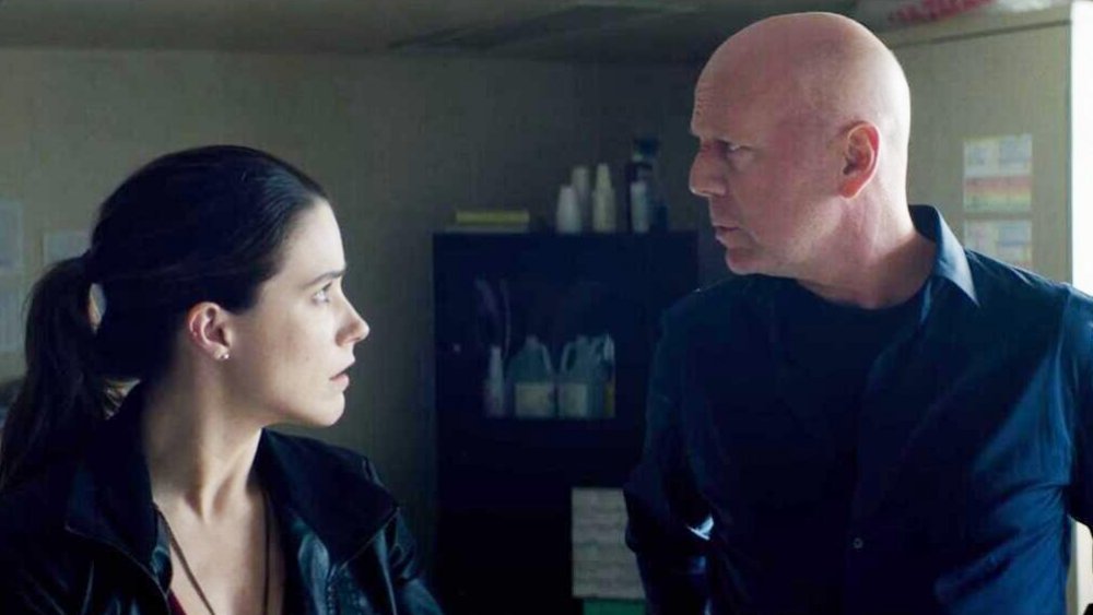 Sophia Bush and Bruce Willis in Acts of Violence