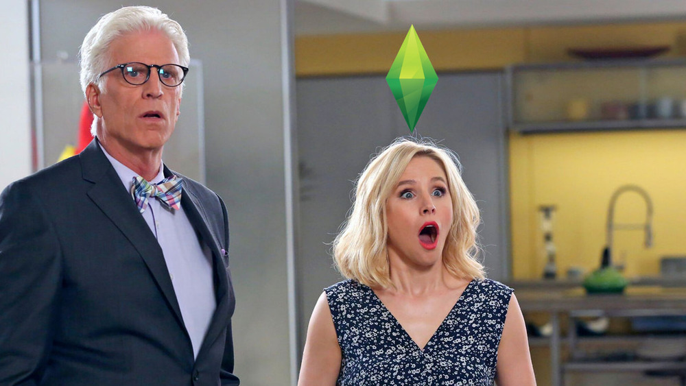 Ted Danson and Kristen Bell in The Good Place