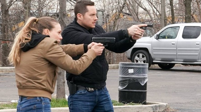 Hailey and Jay pulling out their guns