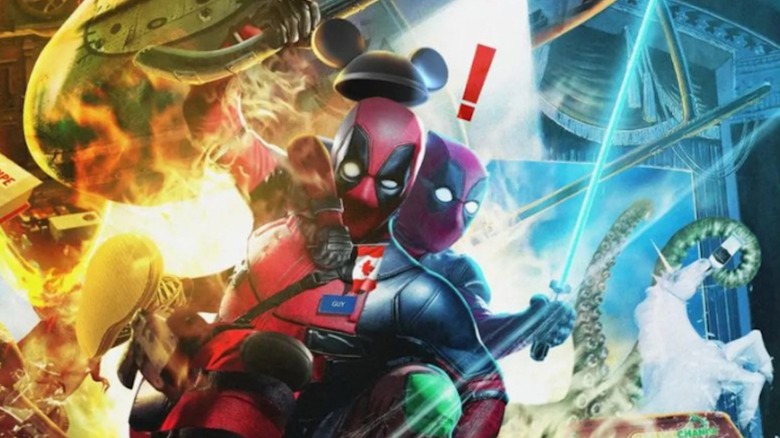 Deadpool swings into screen