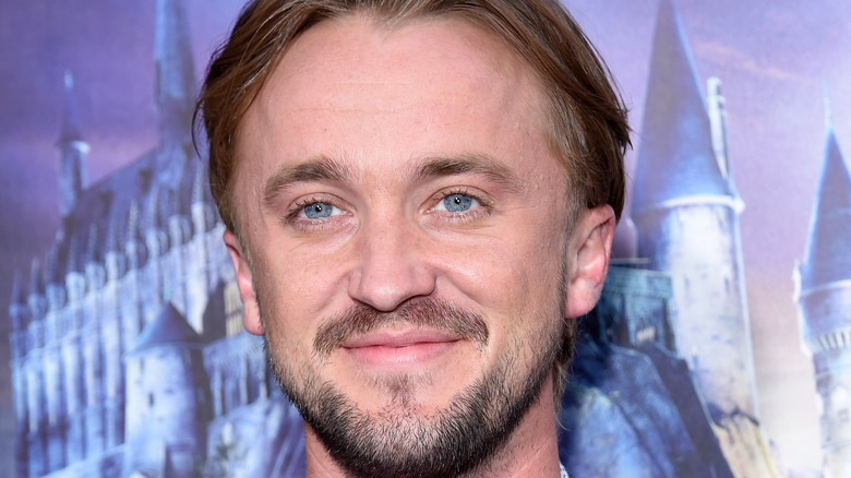 Tom Felton on red carpet