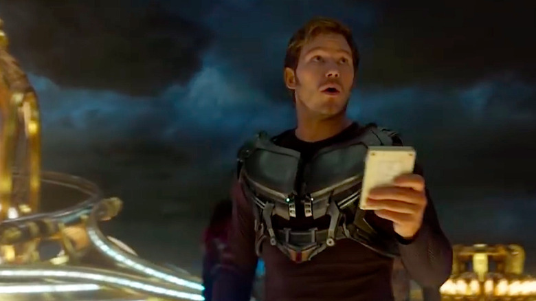 Star-Lord with mouth open