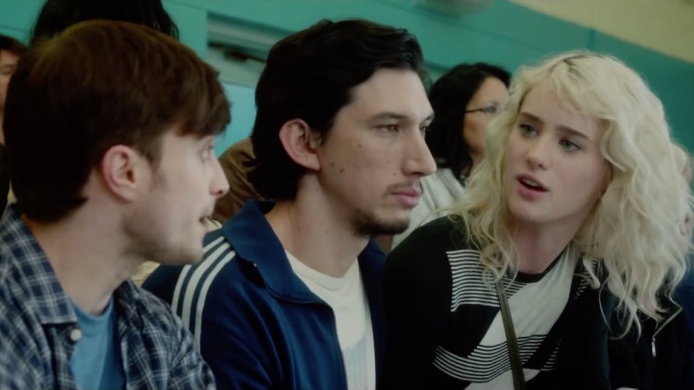 Daniel Radcliffe, Adam Driver, and Mackenzie Davis in What If