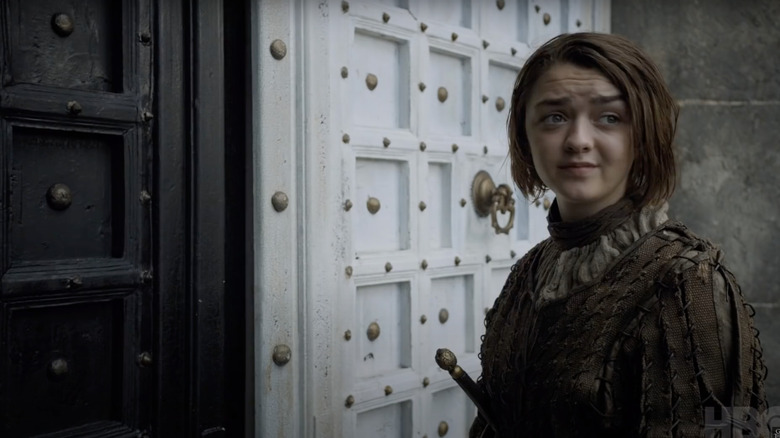 Arya arrives at the House of Black and White